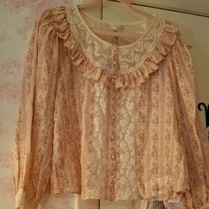 Morrison Silk Top In Frosted Petal Pink NWT